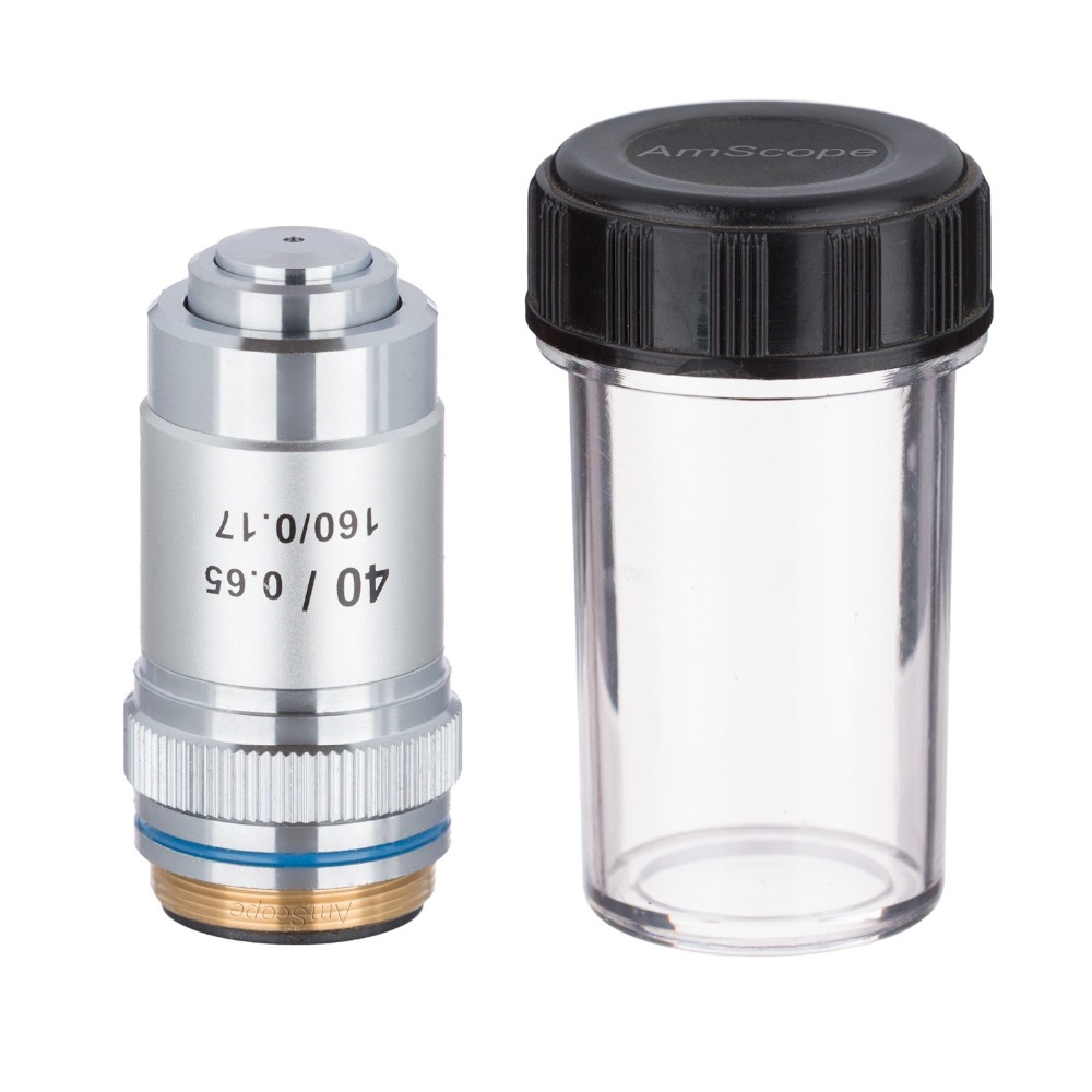 Microscope Compound 40X - AmScope 40X (Spring) Objektif Mikroskop Akromatik