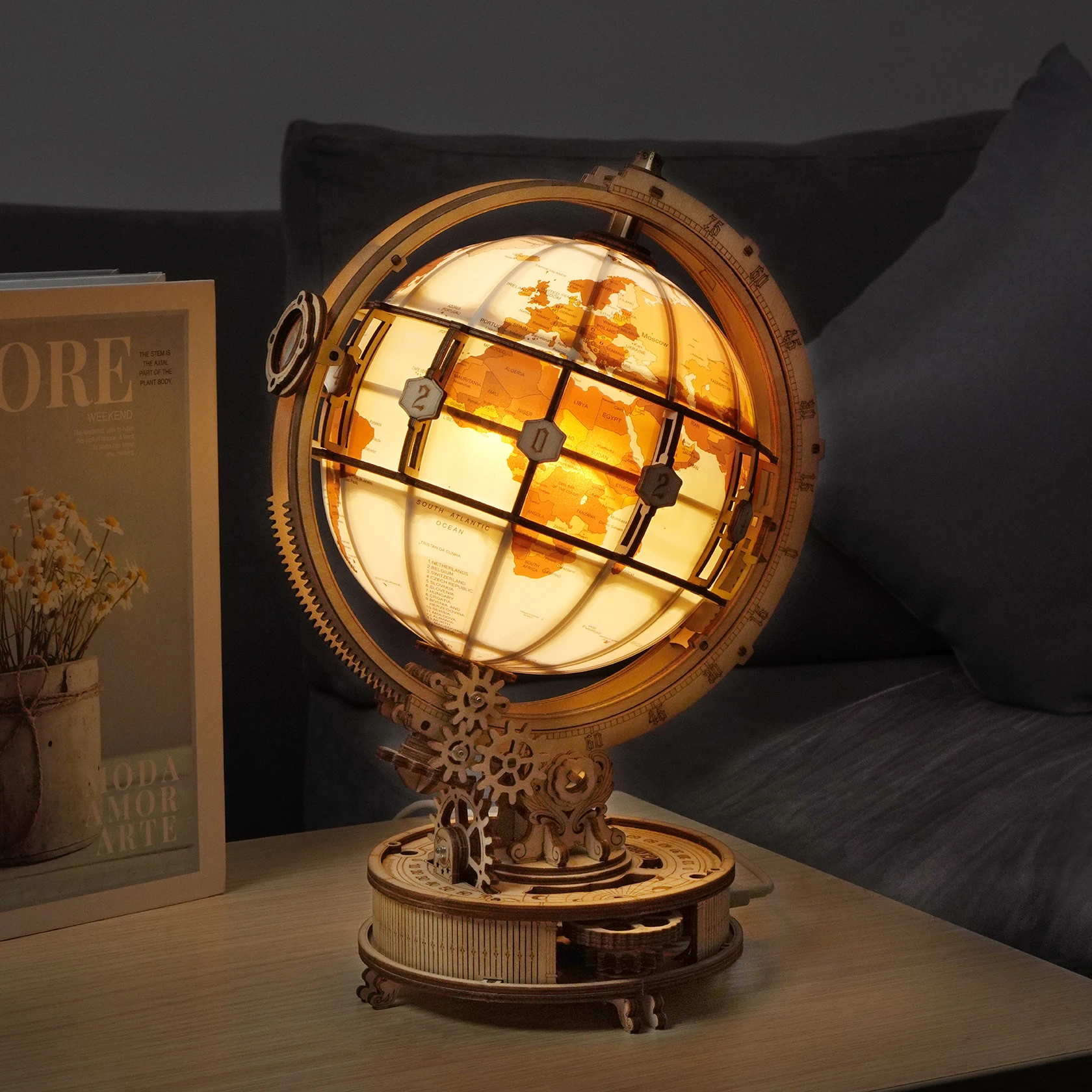 Solar System Orrery - Permainan Puzzle 3D Lampu Bola Dunia