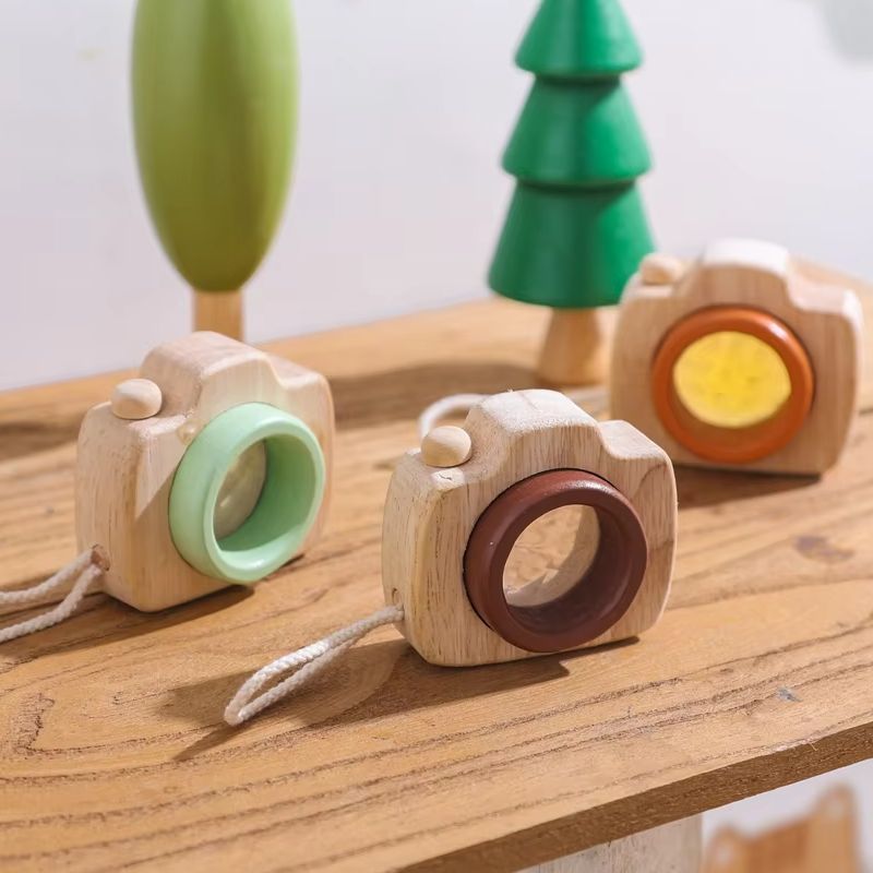 Science Toys - Kaca Pembesar Kayu Bentuk Kamera Mini