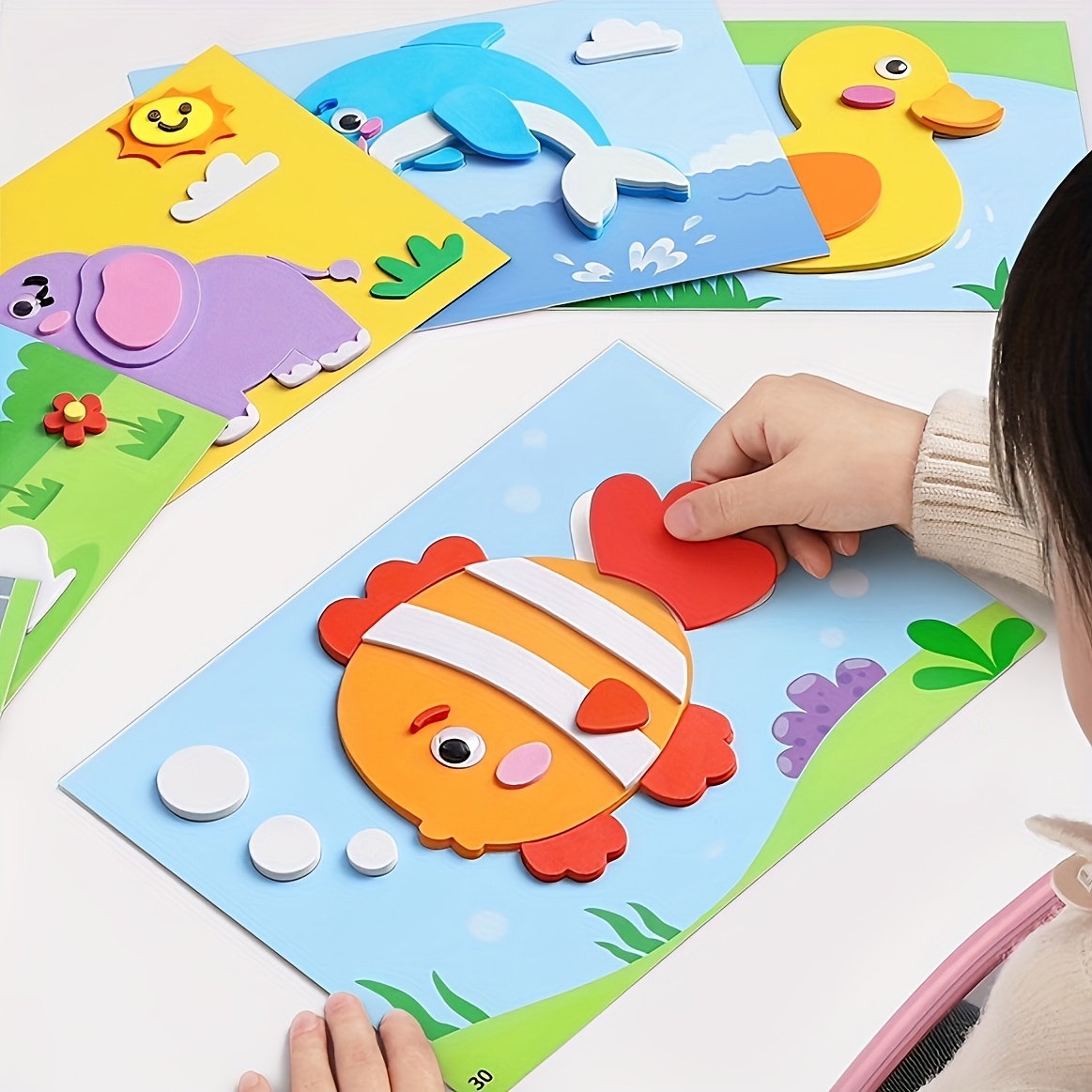 Science Project Diy - Stiker 3D untuk Anak-anak, Sekali Pakai,