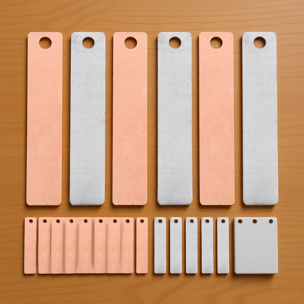 Science Kit - 1Set Strip Elektroda Tembaga Seng untuk