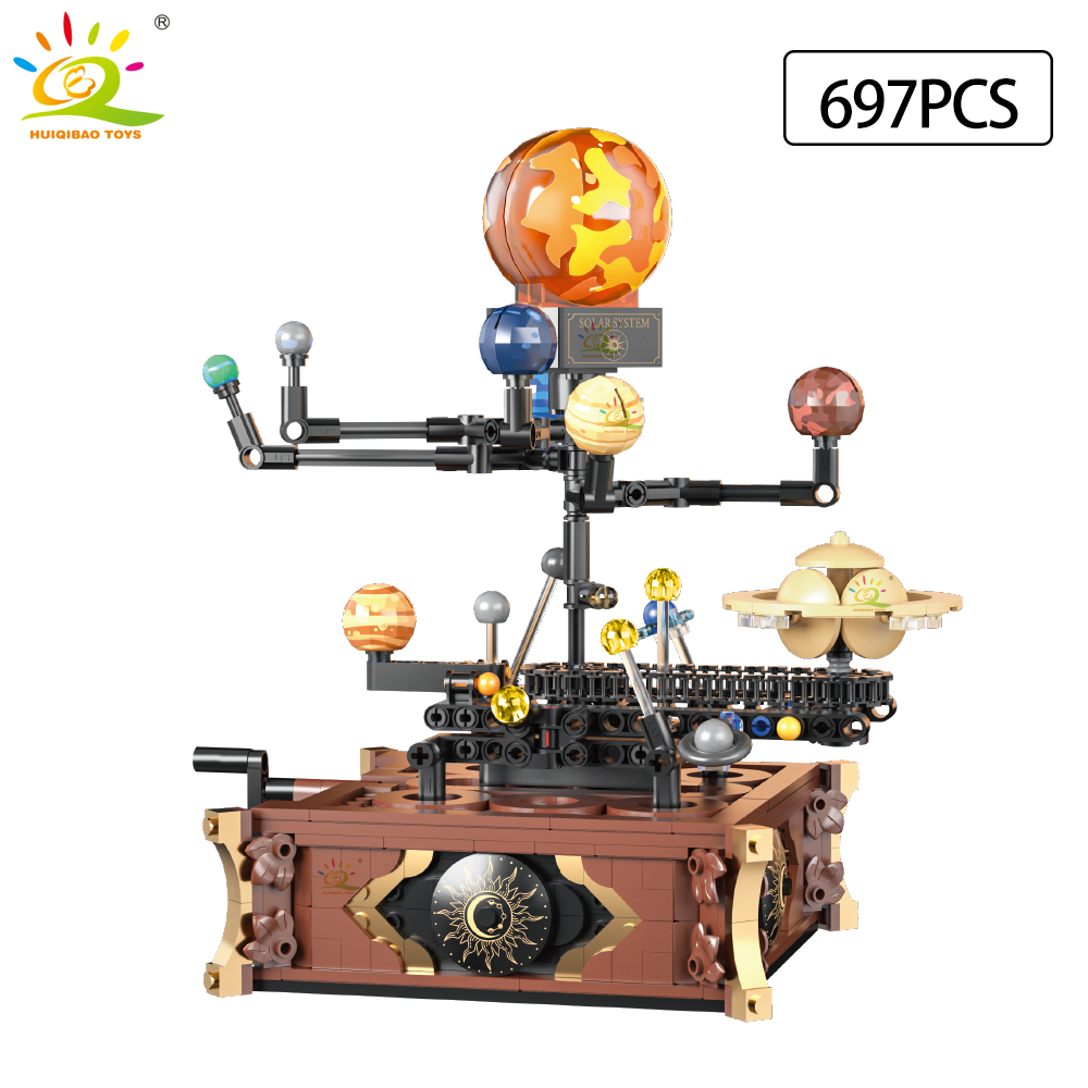 HUIQIBAO MOC Ruang Tata Surya  - Solar System Orrery ulasan dan harga