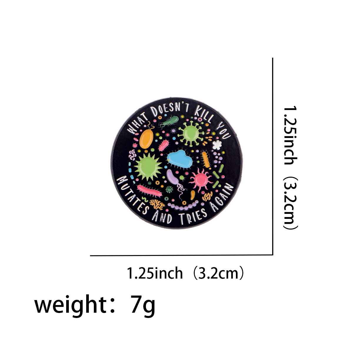 Pin Enamel Bakteri Bros Ransel - Science Toys ulasan dan harga