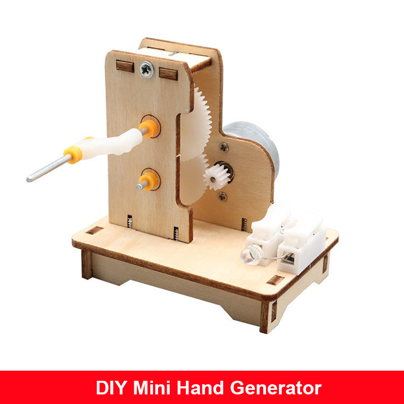 Generator tangan Mini DIY, Kit - Science Project Diy ulasan dan harga
