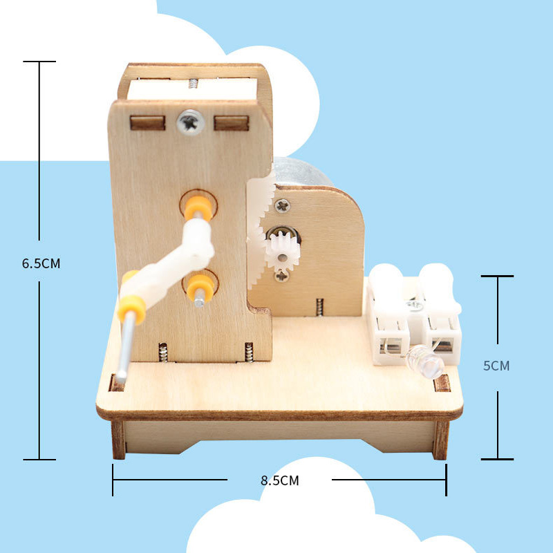 Generator tangan Mini DIY, Kit - Science Project Diy ulasan dan harga