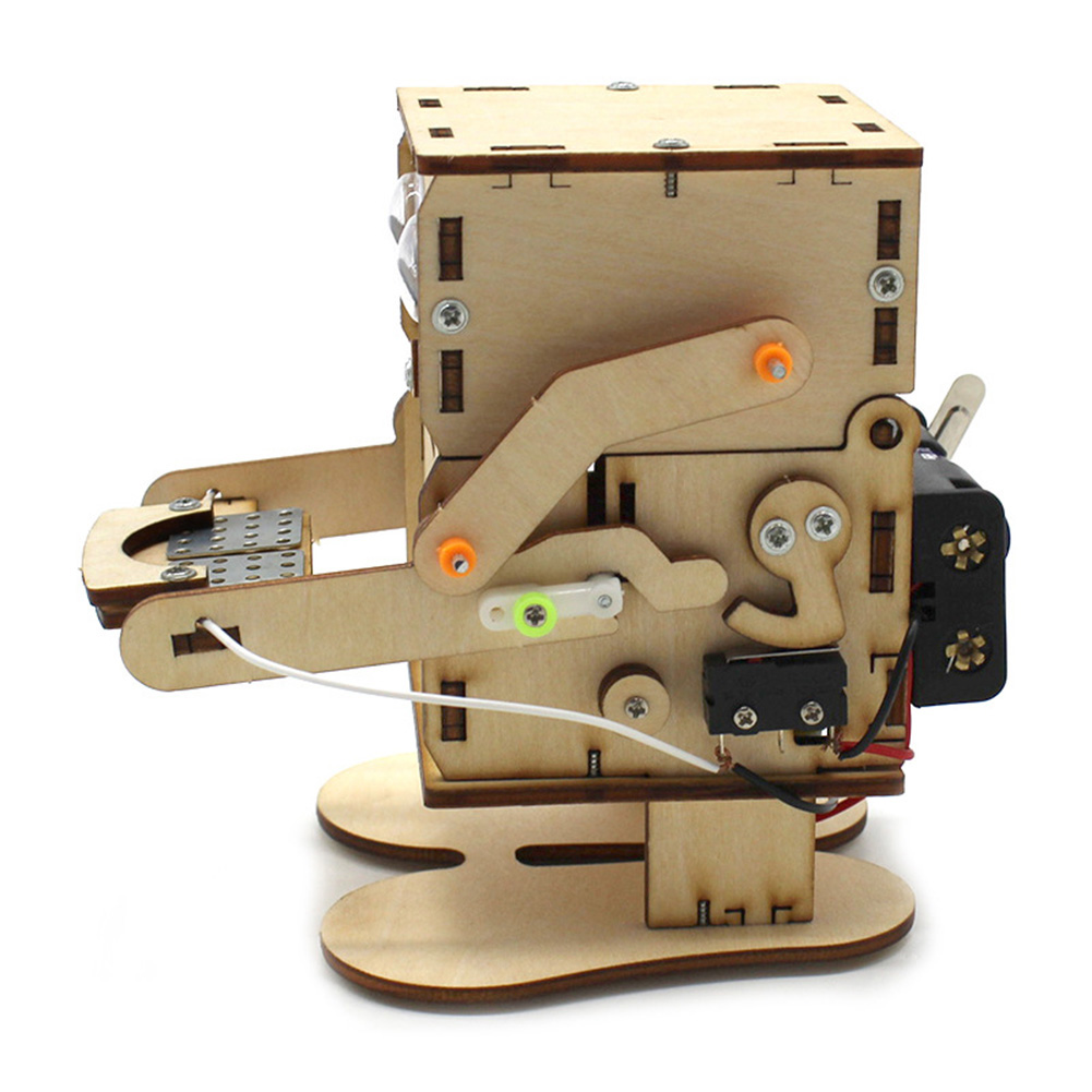 Robot Makan Koin Kayu Model DI - Science Project Robot ulasan dan harga