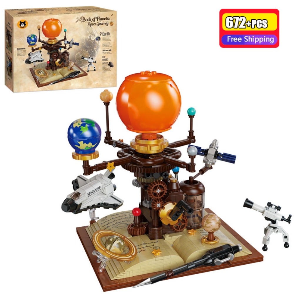 672PCS STEM Building Blocks Ta - Solar System Orrery ulasan dan harga
