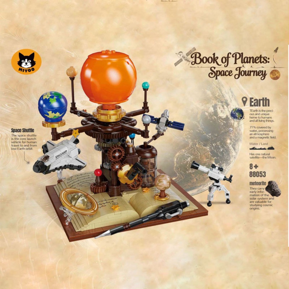672PCS STEM Building Blocks Ta - Solar System Orrery ulasan dan harga